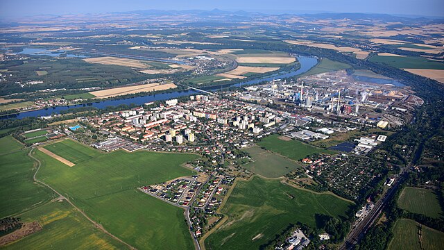 Štětí : vue générale.