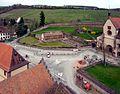 Der Klostervorplatz während der Umbauphase