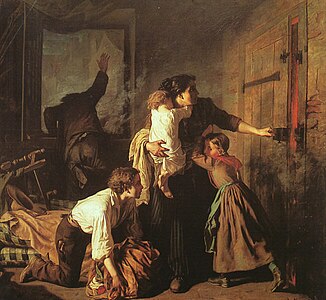 L'Incendie, Alexandre Antigna, 1850-1851.