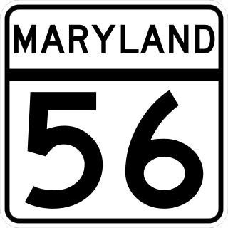 <span class="mw-page-title-main">Maryland Route 56</span> State highway in Washington County, Maryland, US, known as Big Pool Rd