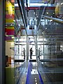 Water feature inside the Waikato University Student Centre.