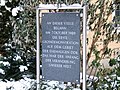 Commemorative plaque in Plauen for the mass demonstration of 1989