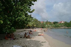 La plage de Gros Raisin à Sainte-Luce.