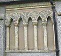 Terracotta blind Romanesque arcading