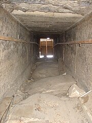 View of the outer door inside the pyramid