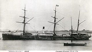 SS <i>Agamemnon</i> (1865) Iron-hulled steamship with more efficient engine