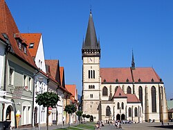 Place centrale de Bardejov.