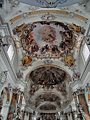 Blick Richtung Hochchor von der Eingangshalle aus, Basilika Ottobeuren