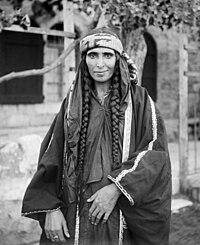 Bedouin woman in traditional attire