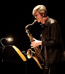 Bob Malach during a concert with Dave Weckl band and Mike Stern, 2017