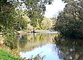 Le canal de Nantes à Brest au niveau de l'écluse du Moustoir (écluse n°216).