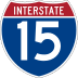 Interstate 15 marker