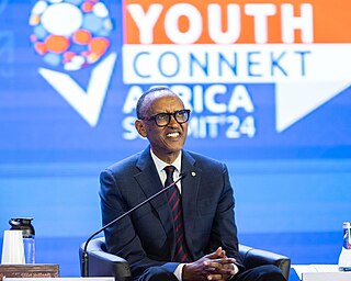 <span class="mw-page-title-main">Paul Kagame</span> President of Rwanda since 2000