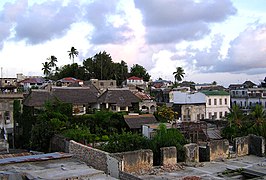 Vue des toits de Lamu (Kenya)