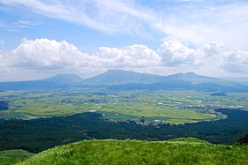 阿蘇山と阿蘇カルデラ