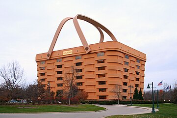 Irony – Headquarter of The Longaberger Company, Newark, Ohio, US, by NBBJ (1997)[51]