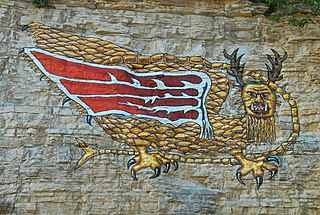 <span class="mw-page-title-main">Piasa</span> Legendary Native American creature