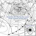 Image 1Comparison between extratropical and tropical cyclones on surface analysis (from Cyclone)