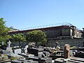 Das Wasserreservoir von Belleville neben dem Friedhof