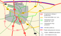 English: Northern Bypass (planned) Polski: Schemat przebiegu projektowanej obwodnicy północnej Wielunia