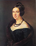 Картина В. А. Тропинина «Портрет А. А. Оболенской», 1845 год