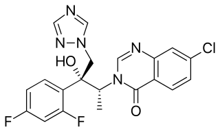 <span class="mw-page-title-main">Albaconazole</span> Chemical compound