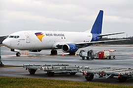 Atlantic Airlines, G-JMCV, Boeing 737-4K5 SF (27844018859).jpg