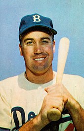 Hall of Fame OF Duke Snider (1947-1962), a native of Compton, California Duke Snider 1953.jpg