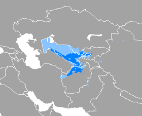 Mapa rozšíření jazyka