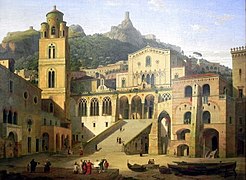 La cité médiévale d'Amalfi au XVIIe siècle, 1859.