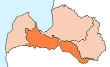 Location of Diocese of Jelgava in Latvia