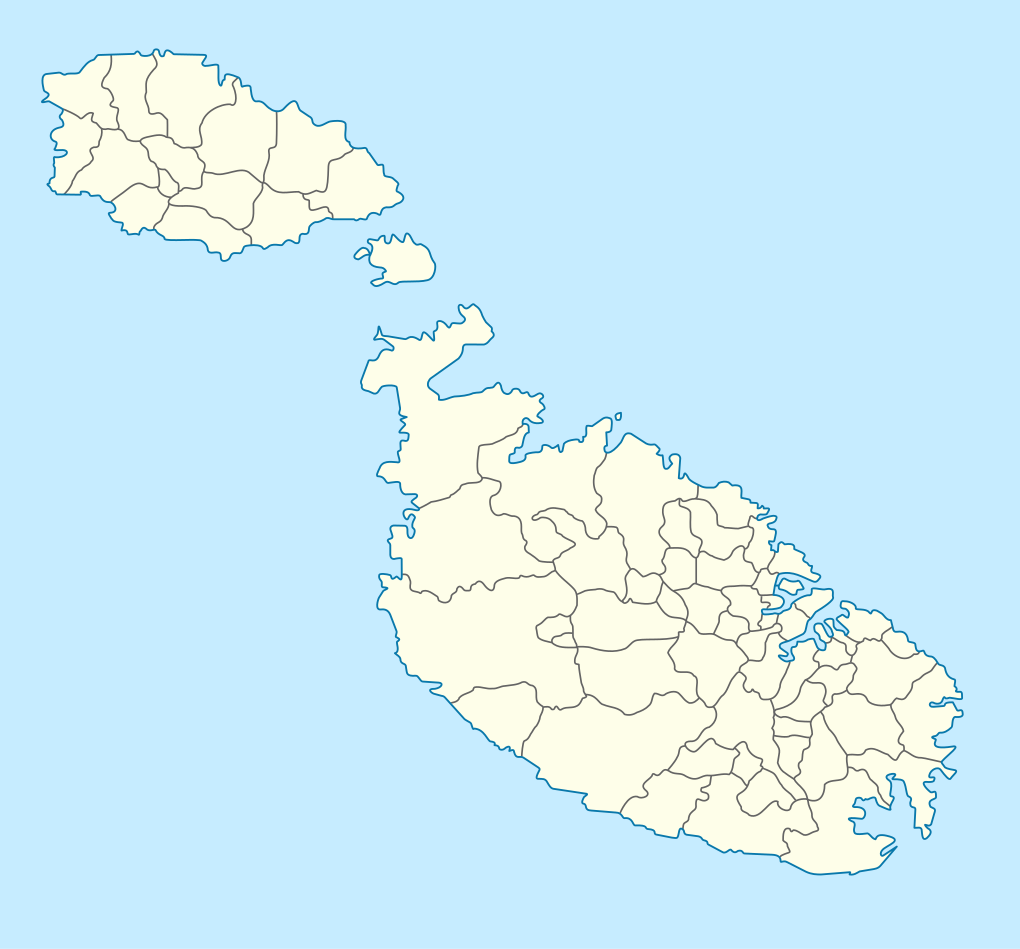 Map of Malta and All football Clubs in Malta