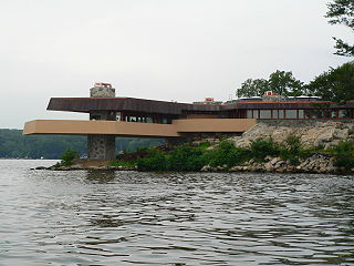 <span class="mw-page-title-main">Massaro House</span> Architecturally significant residence on Petre Island in Lake Mahopac, New York