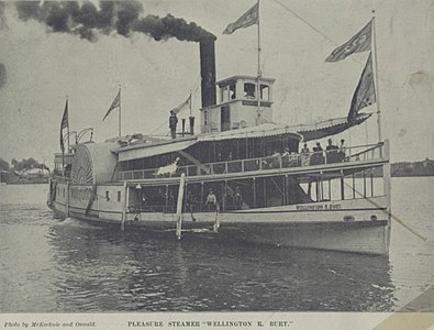 "Pleasure Steamer Wellington R. Burt" from Picturesque Maumee, 1892