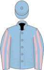 Light blue, brown stripe and armlets