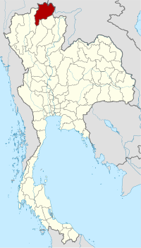 Chiang Rai'nin Tayland'daki konumu