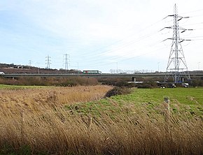 The A299 viaduct near Yorkletts