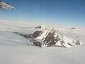 Luftaufnahme auf die Thiel Mountains