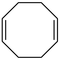 Formula di struttura del 1,5-cicloottadiene