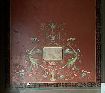 Neoclassical - Pompeian style wall in Strada Nicolae Filipescu no. 45, Bucharest, Romania, unknown architect or painter, c.1890