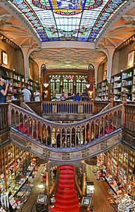 Livraria Lello bookstore in Porto (1906)