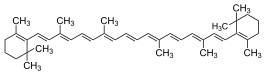 ▵ Structuurformule van β-caroteen