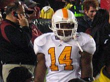 Eric Berry, seen here in 2008, was Tennessee's top-performing defensive player in 2009. Eric berry.jpg