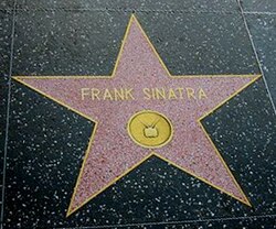 Frank Sinatras stjärna på Hollywood Walk of Fame.