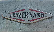 Badge on a 1936 car FrazerNash badge.JPG