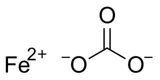 <span class="mw-page-title-main">Iron(II) carbonate</span> Chemical, compound of iron carbon and oxygen