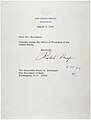 Nixon's resignation letter