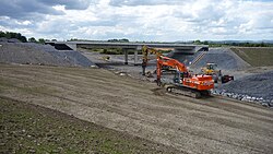 Work on the M18, that took much of the non-local traffic away from the village after completion