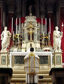 Prayers at the foot of the altar at a Low Mass Missa tridentina 001.jpg