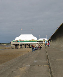 Den kortaste kaien i Storbritannia i Burnham-on-Sea